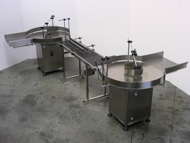 Машина за захранваща маса с въртяща се маса за сортиране на бутилки